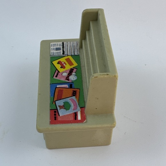 Vintage 1970s Fisher Price Little People‎ Sesame Street News Stand Plastic - Picture 3 of 8